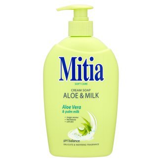 Mitia 500ml tek.mýdlo Aloe&Milk | Toaletní mycí prostředky - Tekutá mýdla - S dávkovačem Mitia 500ml tek.mýdlo Aloe&Milk | Toaletní mycí prostředky - Tekutá mýdla - S dávkovačem